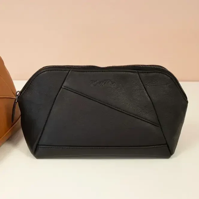 KnitPro Eden leren projecttas – Zwart