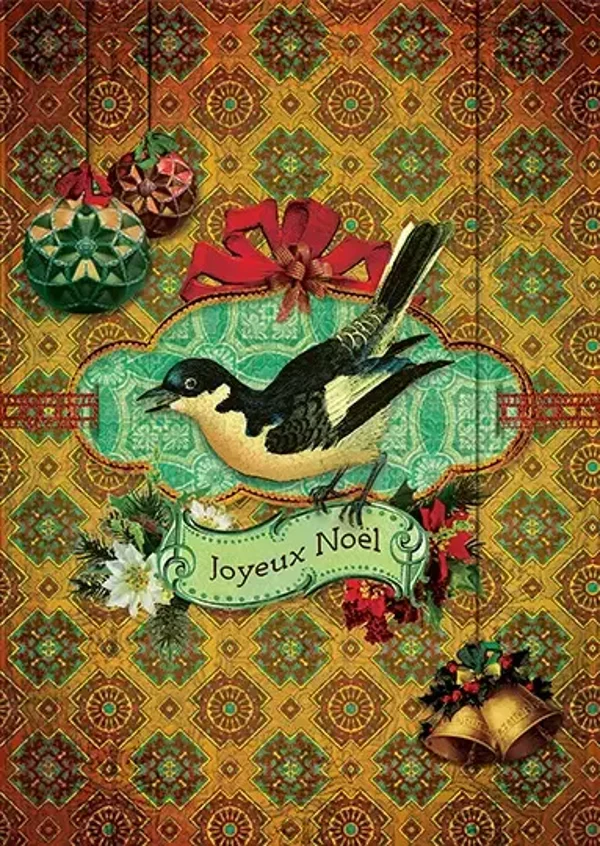 Luxe Kerstwenskaart Ekster – Kaartje of Kip