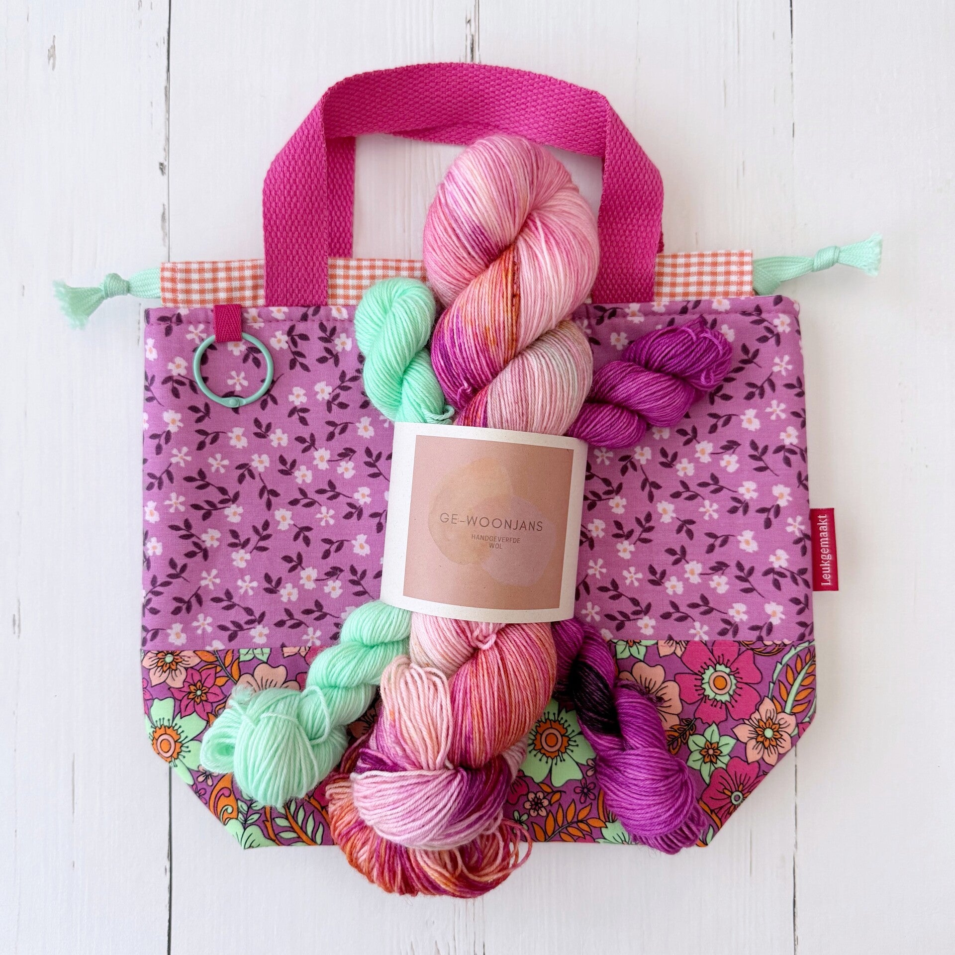 Gewoon Leuk Box Tropical Garden, SET van project bag + wol