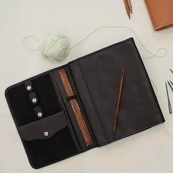 KnitPro Velora breinaaldenetui – Zwart