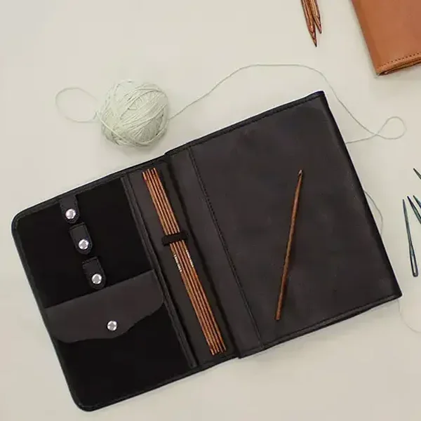 KnitPro Velora breinaaldenetui – Zwart