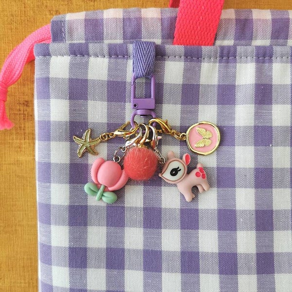 Bag charm / progress keeper set "Oh, hello dear"