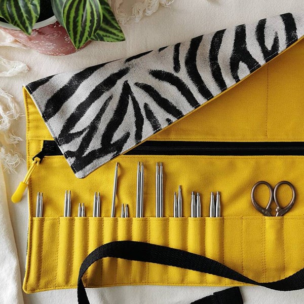 Rondbreinaalden etui "Zebra"