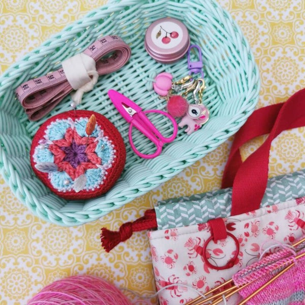 Gevlochten mandje "Mint"