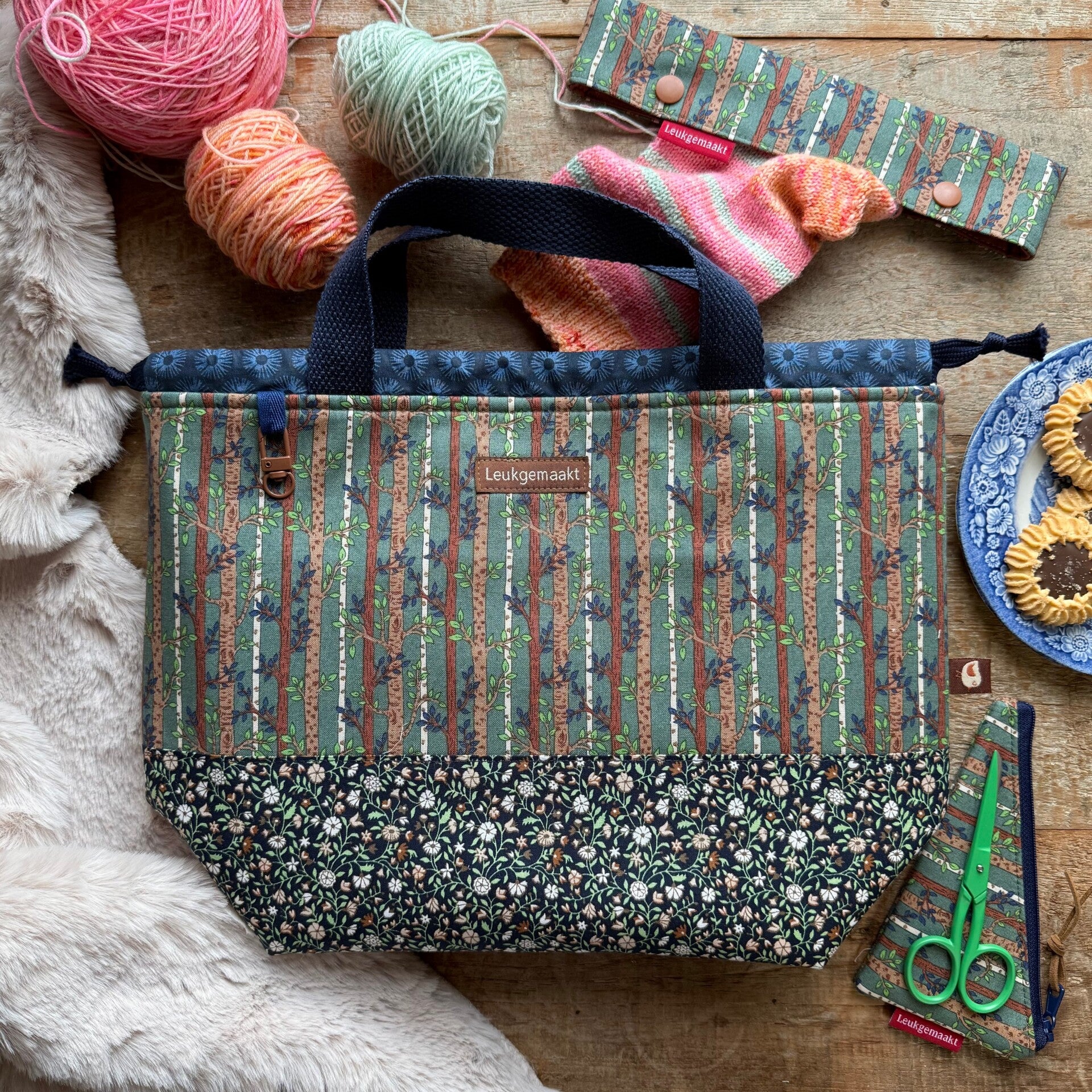 Bosrand Project Bag Maxi - met vakjes