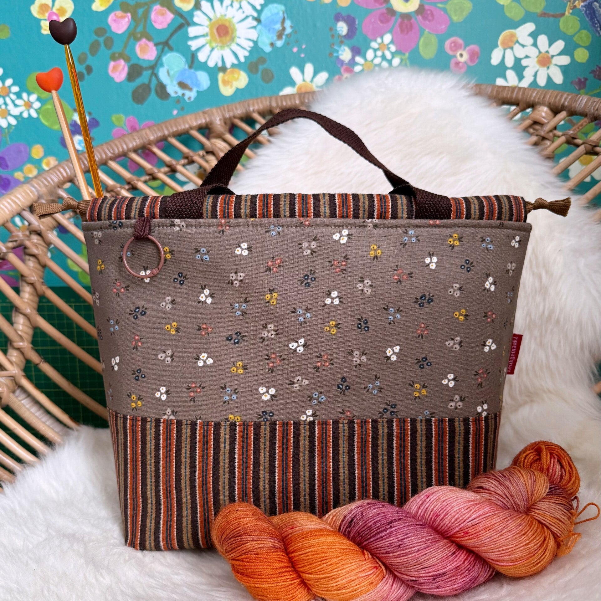 Project bag Evening Glow – met vakjes