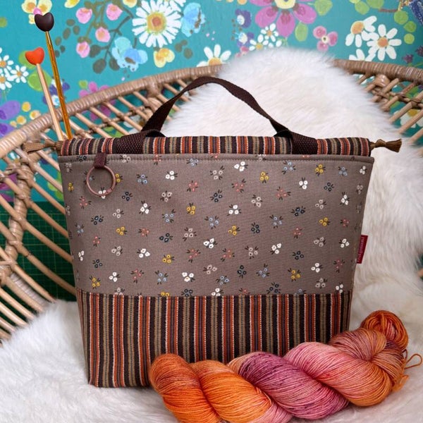 Project bag Evening Glow – met vakjes