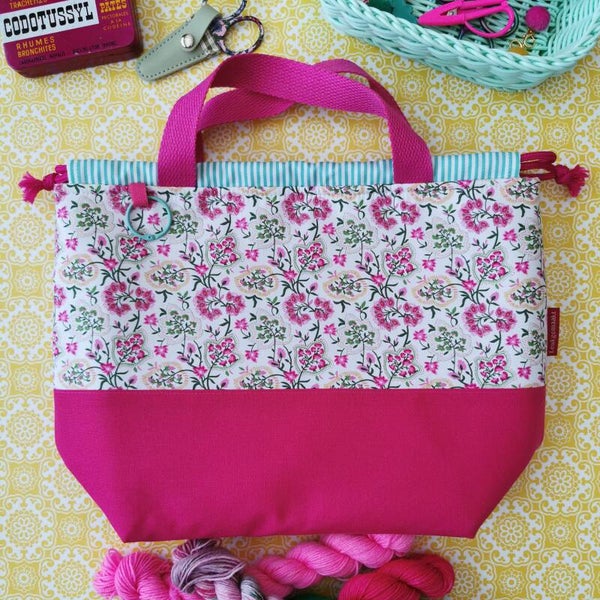 Project bag "Bloemen in het gras" Maxi - met vakjes