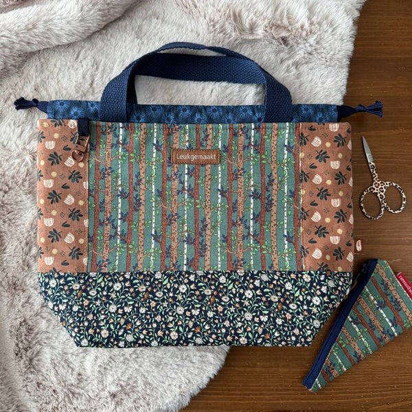 Project Bag Bosrand – Patchwork met vakjes