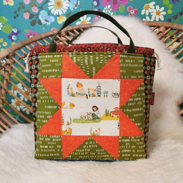 Project bag "Patchwork ster" Maxi+ met vakjes
