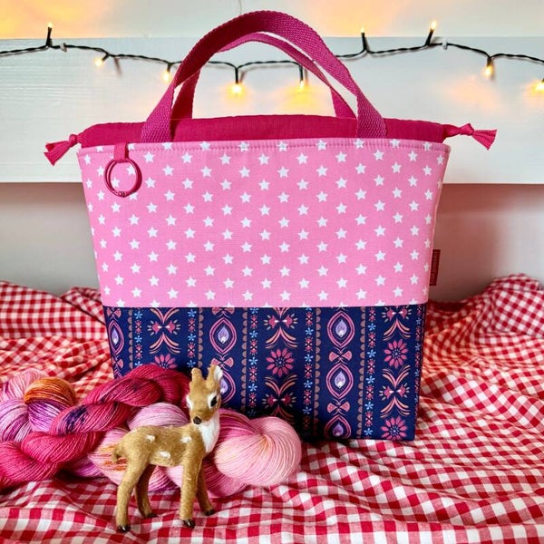 Project Bag Pink Stardust – Maxi met óf zonder vakjes