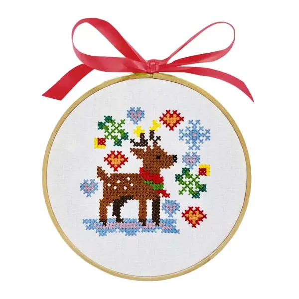 Mini kruissteek borduurkit - Magical Snowflakes