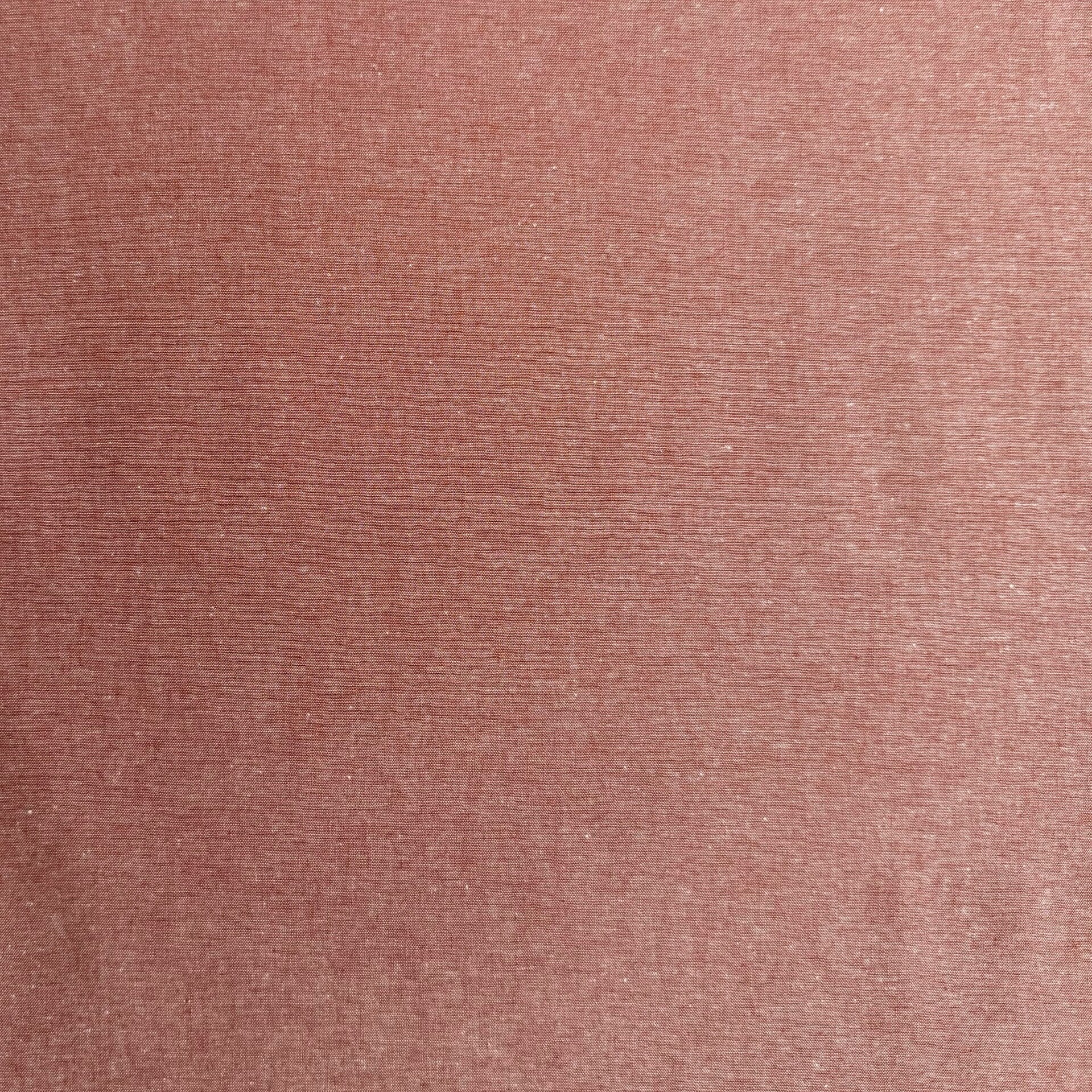 Poplin Katoen Yarn Dyed Terracotta – Verhees Textiles