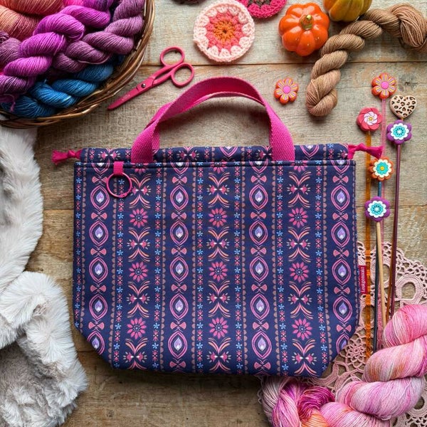 Project bag Blue Moon – Maxi met vakjes