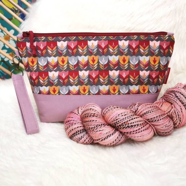 Project bag "Tulpen - oud roze" Small