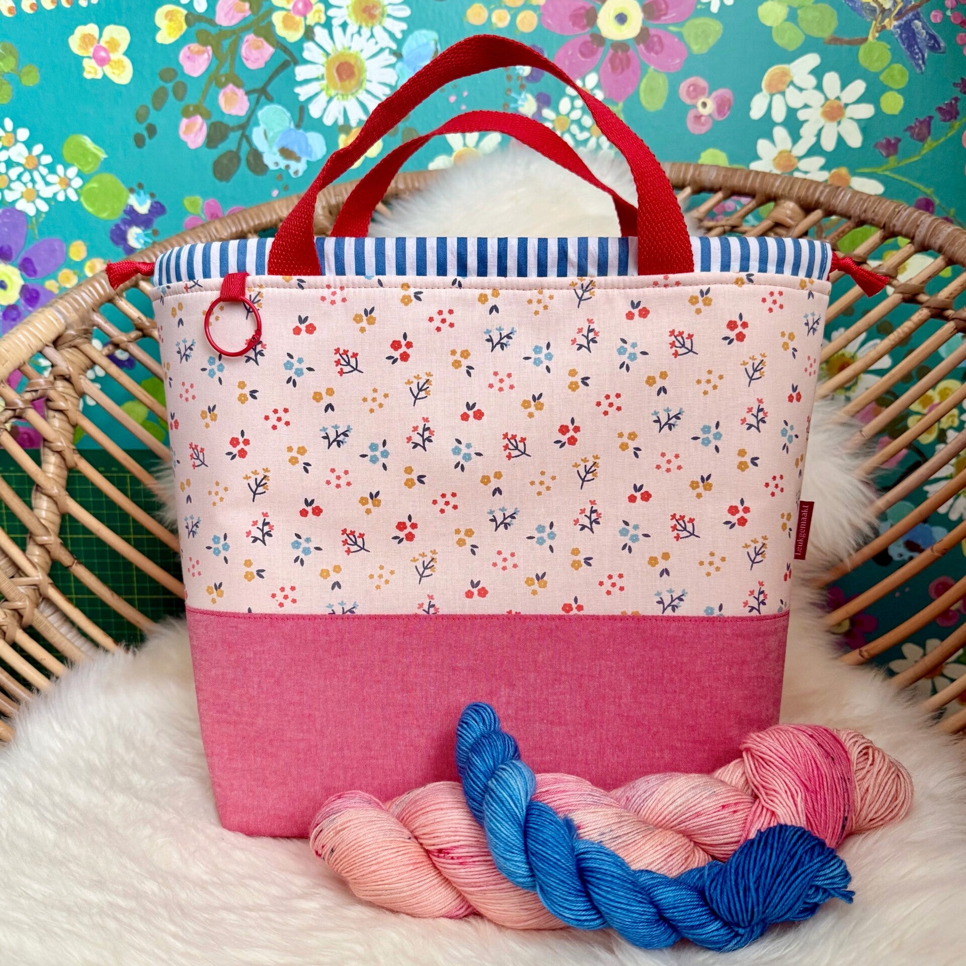 Project Bag Salt & Strawberry – XL met vakjes