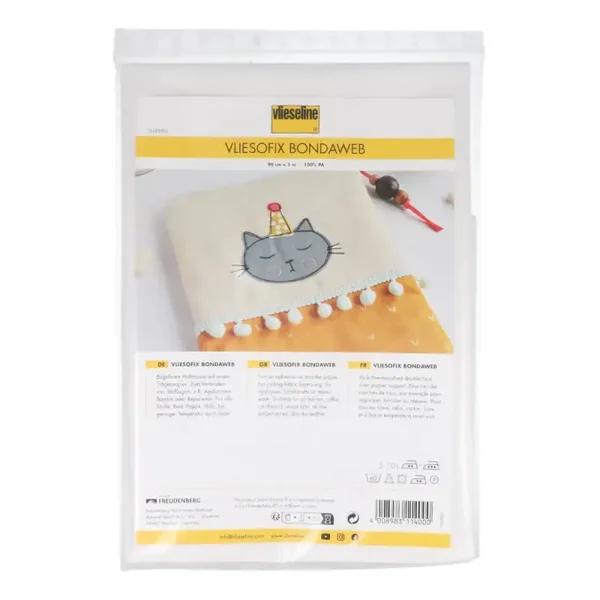 Vlieseline Vliesofix 90 x 100 cm – Dubbelzijdig plakvlies voor appliqué
