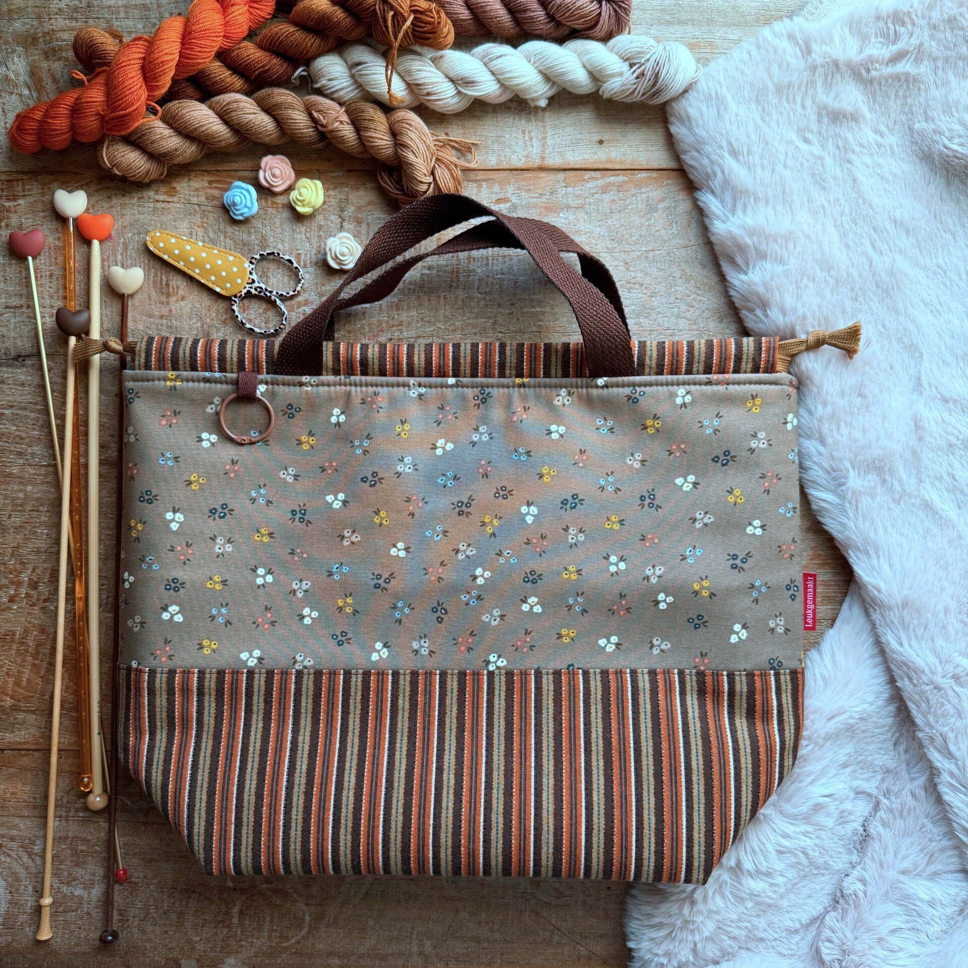 Project Bag Evening Glow – XL met vakjes