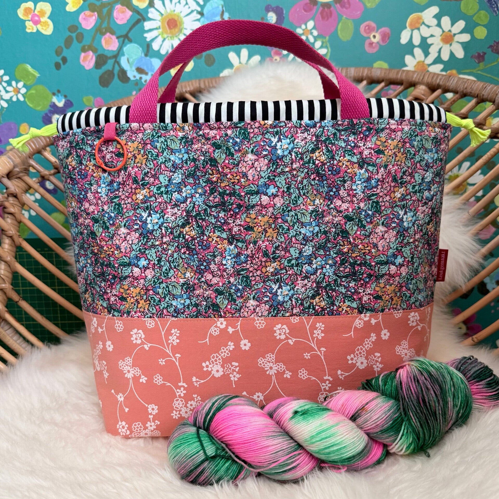 Project Bag Electric Meadow – XL met vakjes
