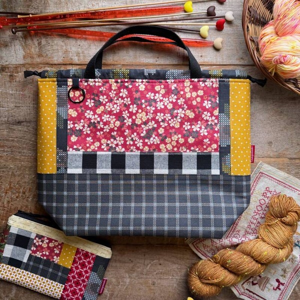 Project Bag Down on the Prairie – XL Patchwork met vakjes
