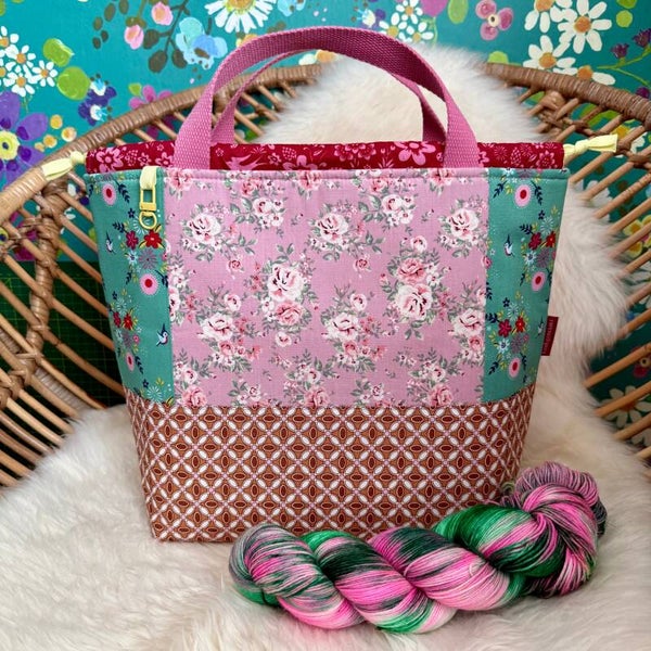 Project Bag Sunny Stitches – XL met vakjes