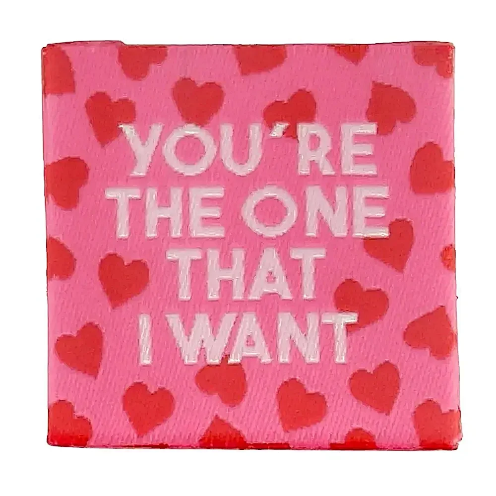 Bohin kledinglabels You're the one that I want – opnaaibaar, set van 4