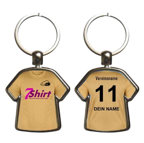 Schlüsselanhänger in Trikotform