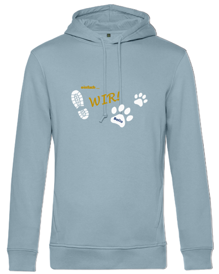 einfach ... WIR! Mit Wunschname in Pfote * Hoodie Lady Style