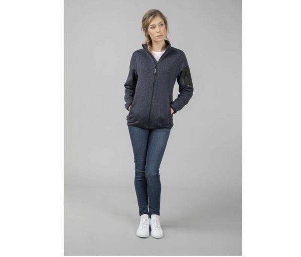 Gestrickte Fleece-Jacke für Damen