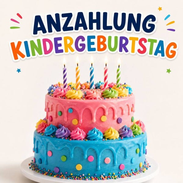 Kinder Geburtstag Anzahlung