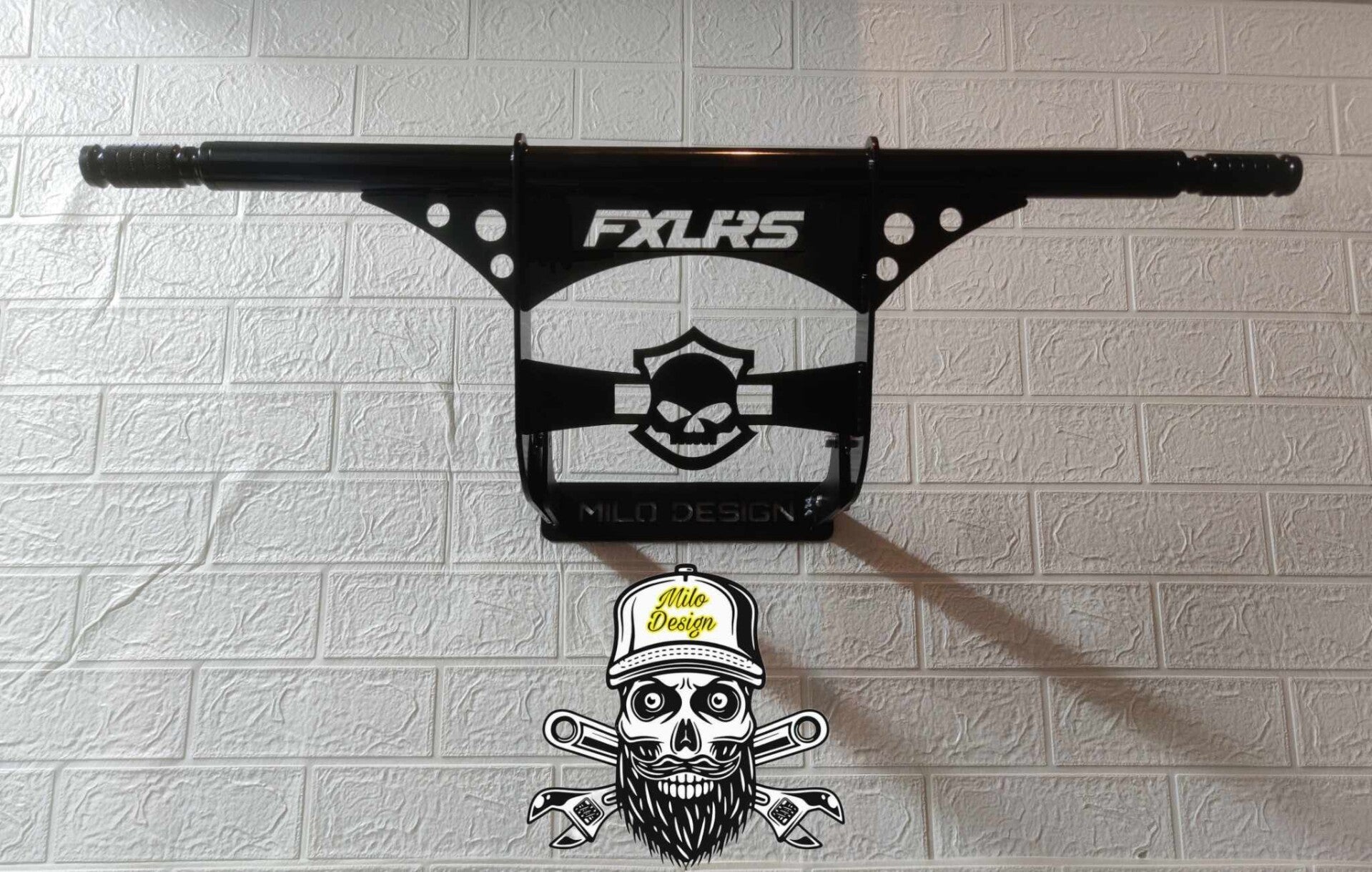 Front crash bar for softail m8 with mid controls