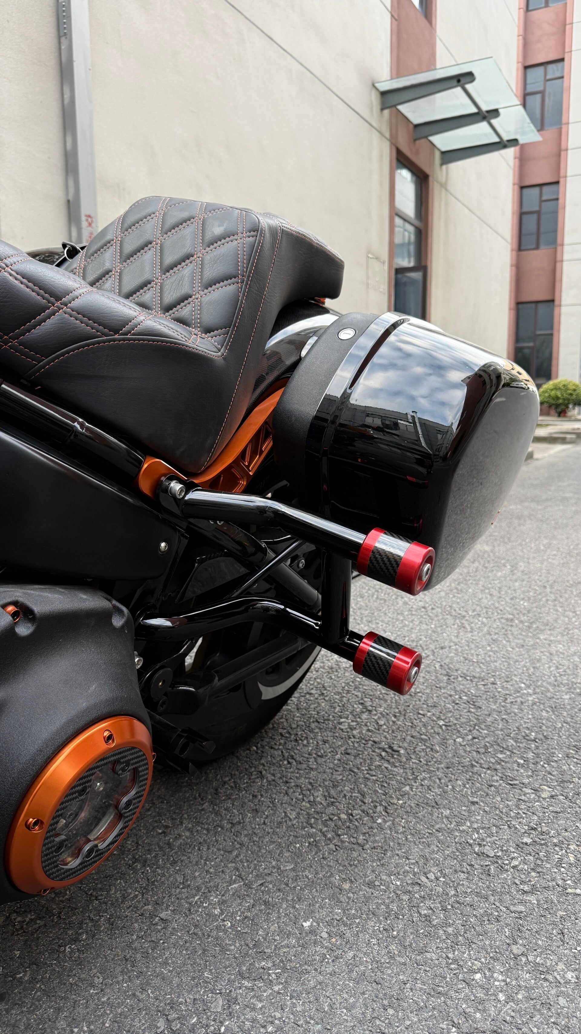 Double rear crash bar for Low Rider St/S