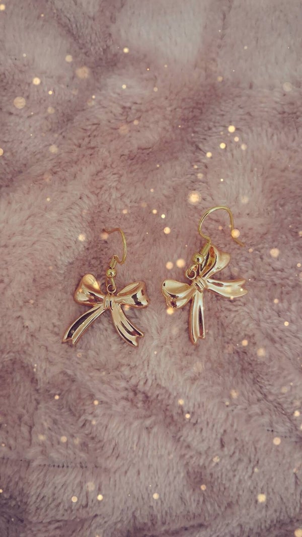 Boucles d'oreilles pendantes noeud