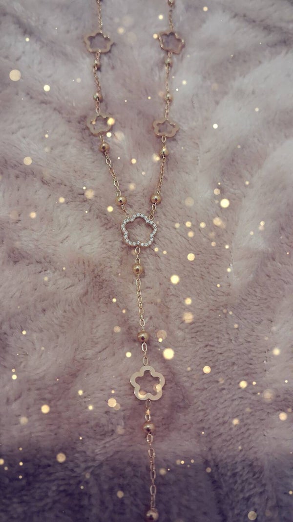 Collier en y trèfles