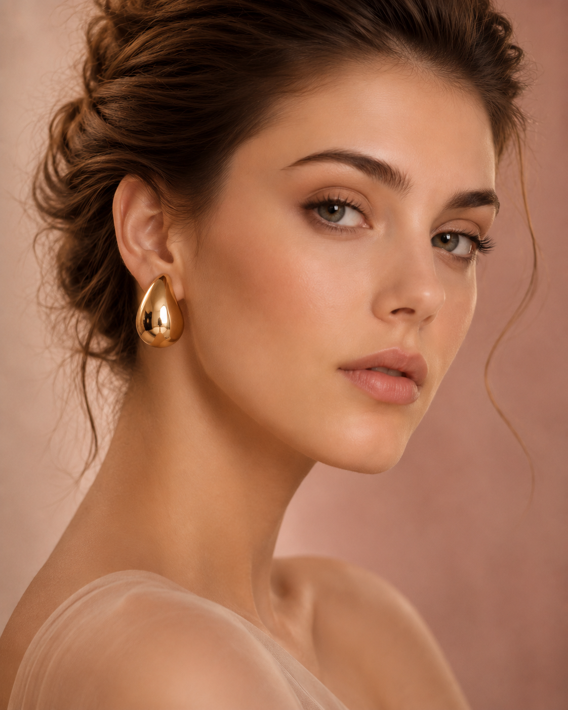 Boucles d'oreilles gouttes d’eau Maeva