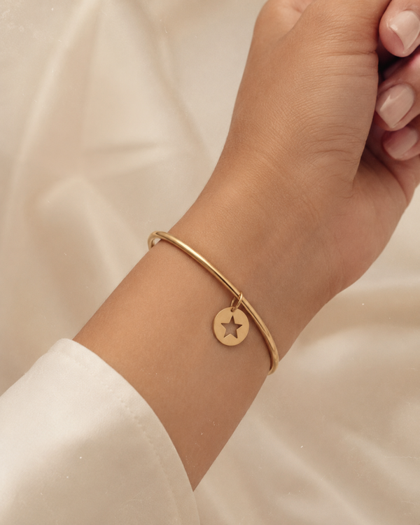 Bracelet jonc etoile