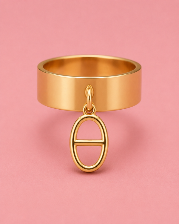 Bague Maille marine