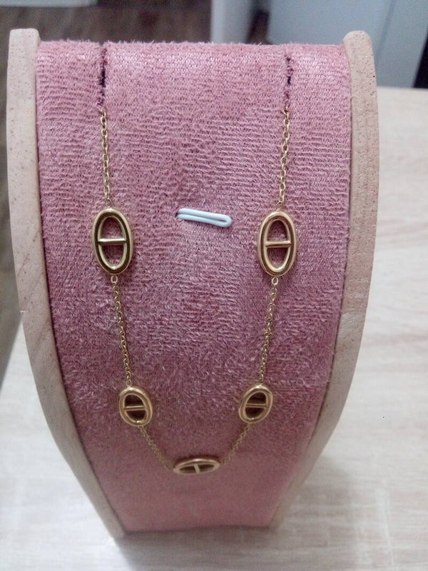 Collier maille Marine