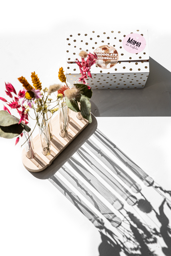 GEKLEURDE BLOEMENSET