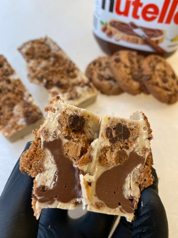 COOKIEBAR NUTELLA WHITE 90gram