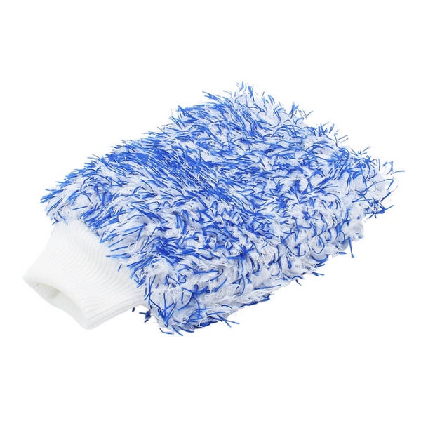 GANT DE LAVAGE BLEUE BLANC