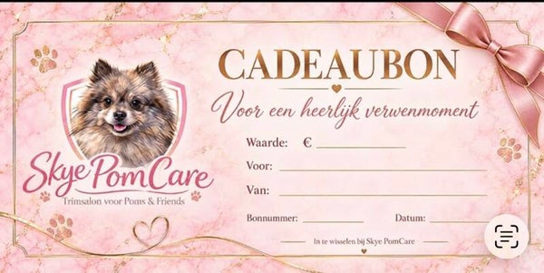 Cadeaukaart Skye PomCare