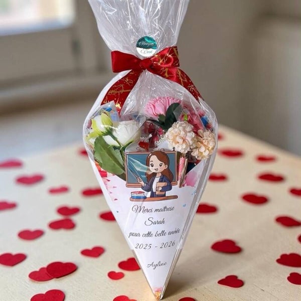 Bouquet de cadeaux pour maîtresse