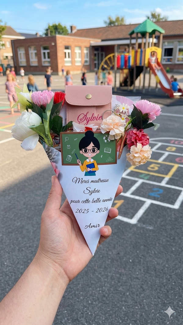 Bouquet de cadeaux pour maîtresse