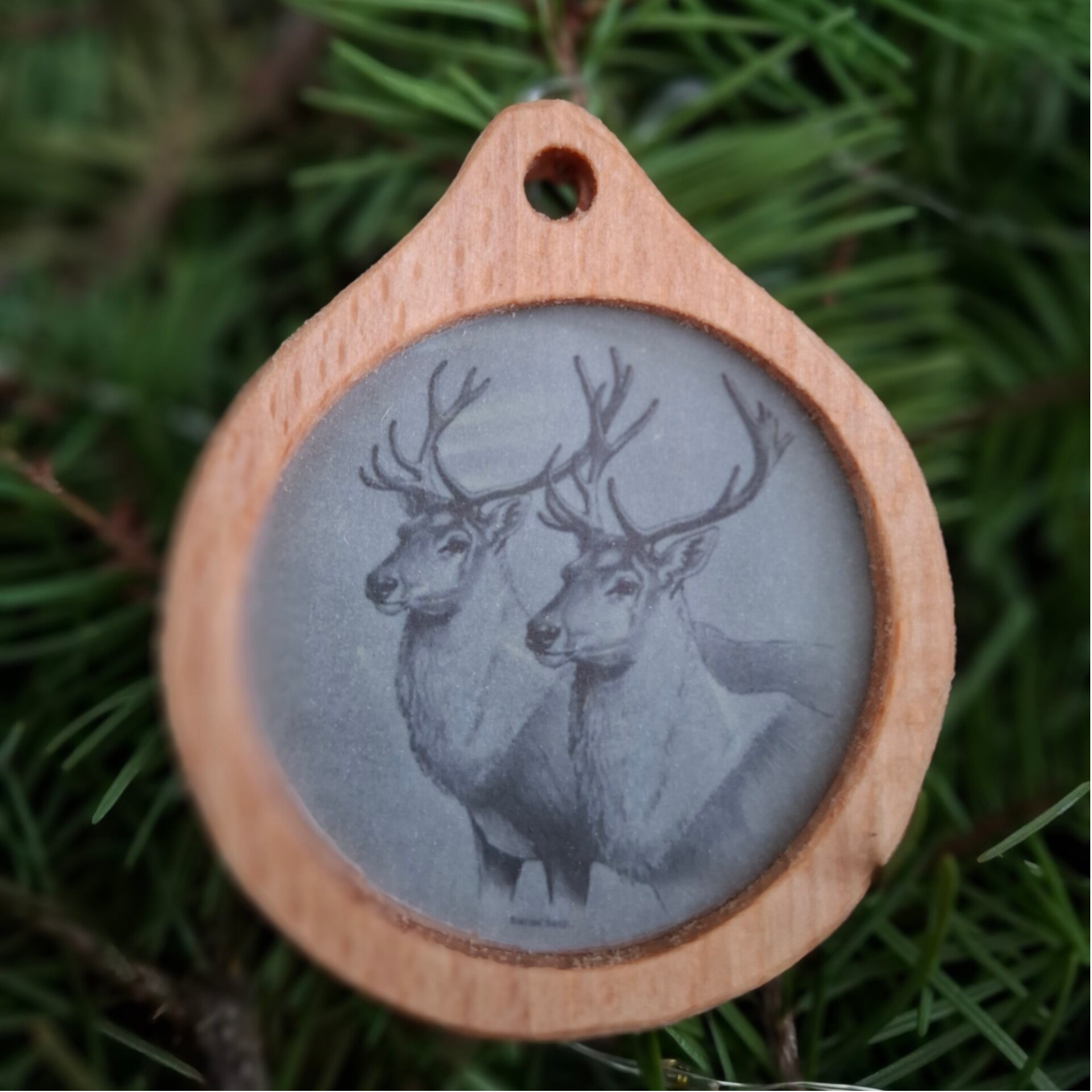 Décoration de Noël - 2 rennes