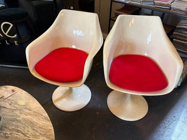 vintage set van 2 kuipstoelen