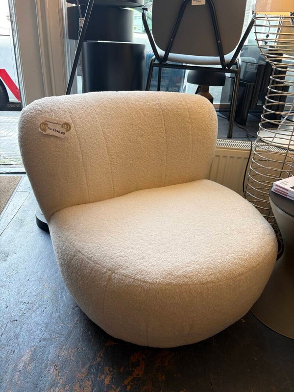 SHOWMODEL DRAAIFAUTEUIL EGG TEDDY HET ANKER
