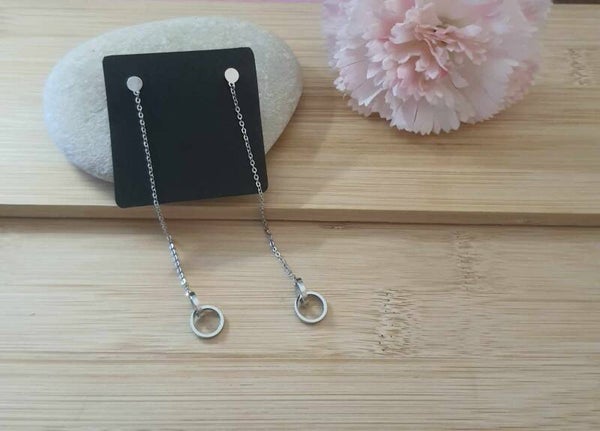 Boucles d'oreille acier inoxydable  Ref : ABO35 A