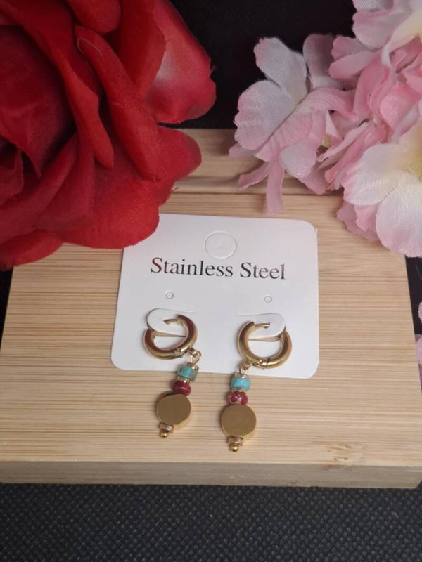 Boucles d'oreille acier inoxydable