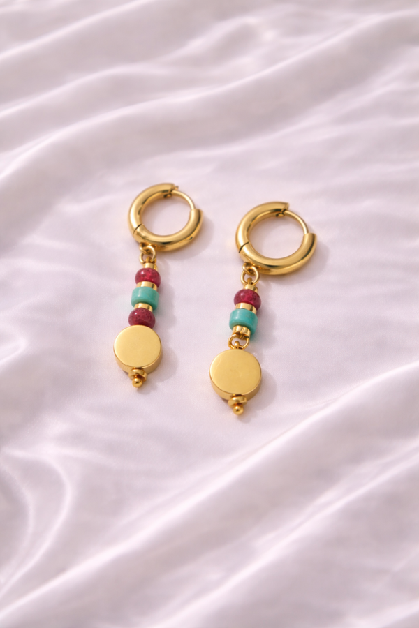 Boucles d'oreille acier inoxydable